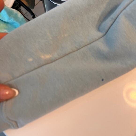 Nike Womens Essential Cropped Hoodie in Ocean Large - Picture 6 of 8